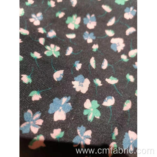 100% 21s cotton single jersey printed fabric